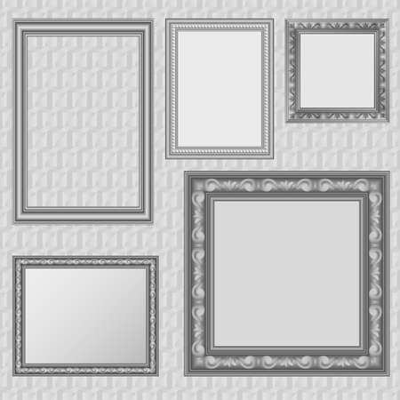 Picture frames setのイラスト素材