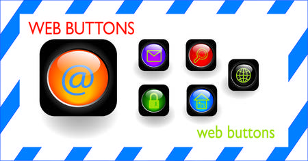 web buttons のイラスト素材