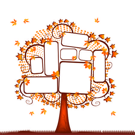 Blank tablet treeのイラスト素材