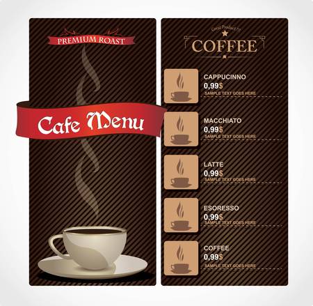 Cafe menu のイラスト素材