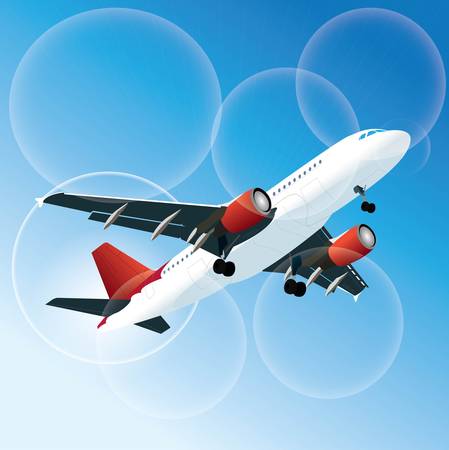 	Vector passenger airlinerのイラスト素材