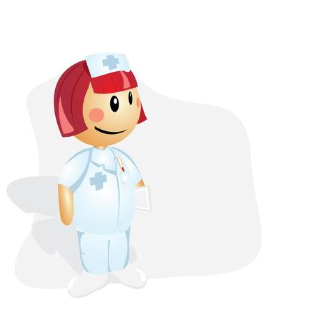 Nurse- cartoon illustrationのイラスト素材
