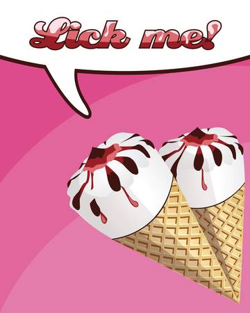 Ice cream backgroundのイラスト素材