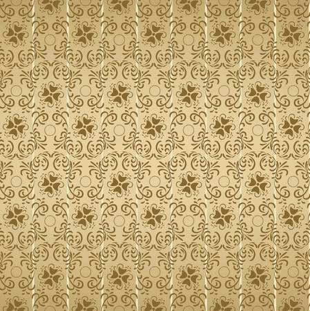 Luxury seamless floral wallpaperのイラスト素材