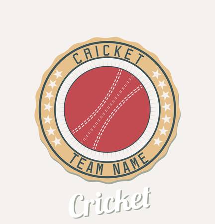 Cricket club emblemのイラスト素材