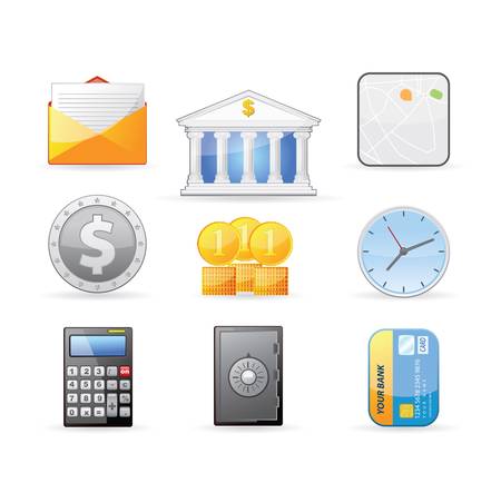 Banking and Finance icon set のイラスト素材
