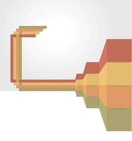 Vintage arrows - Infographic backgroundのイラスト素材