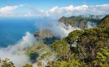 napali coast kauai hawaiiの写真素材