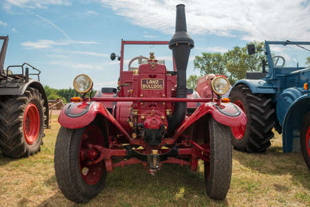 DIEDENBERGEN, HESSEN, GERMANY - AUGUST 4, 2013: meeting of historic vehiclesのeditorial素材
