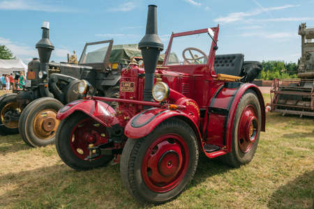 DIEDENBERGEN, HESSEN, GERMANY - AUGUST 4, 2013: meeting of historic vehiclesのeditorial素材