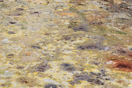 colors of a geothermal spring san miguel,azoresの写真素材