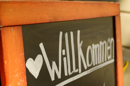 Welcome on a boardの写真素材