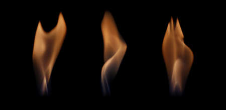 3 large flamesの写真素材