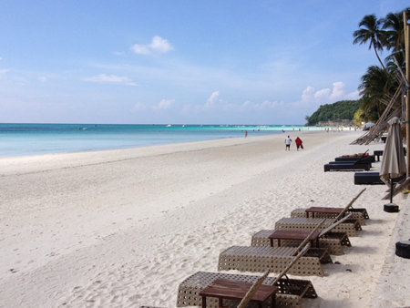 Beautiful beach white sand 