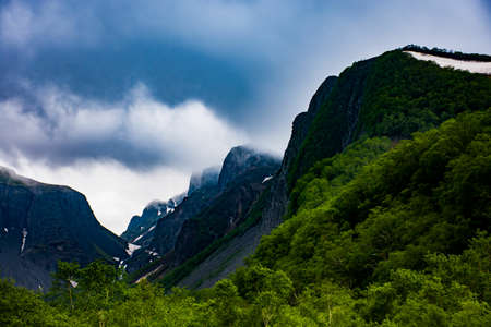Scenic mountainous viewの写真素材