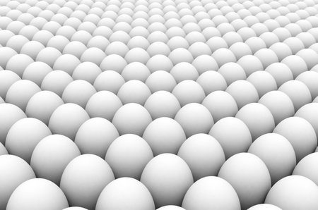 Illustration - 3D image of the eggs groupの写真素材