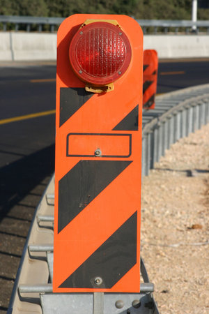 Under construction warning light