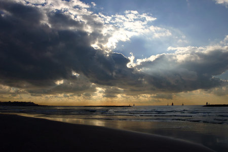 Sunset over Mediterranean