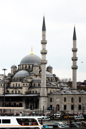 One of the numerous mosques as landmarks of Istanbul, Turkey