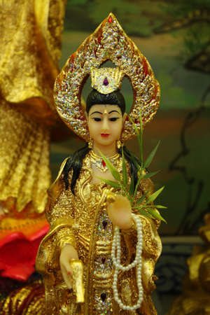 Guan yin Chinese at Chachoengsao near Bangkok, Thailand.の写真素材