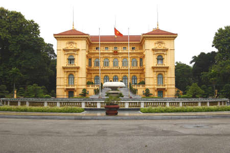 Ho Chi Minh, Presidential Palace in Hanoi, Vietnam のeditorial素材