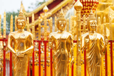 Thai Buddha Golden Statue. Buddha Statue in Thailandの写真素材