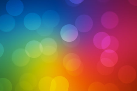 rainbow bokeh background 