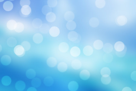blue  bokeh background or blue bokeh wallpaper