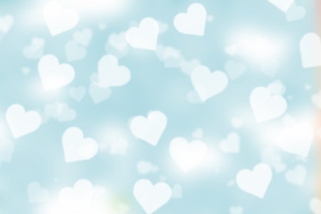 Light Blue valentine sparkle bokeh background or bokeh wallpaper