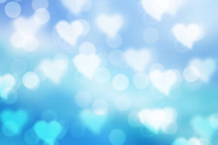blue valentine sparkle bokeh background or bokeh wallpaperの写真素材