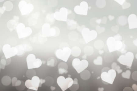 silver valentine sparkle bokeh background or bokeh wallpaperの写真素材
