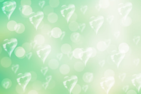 green valentine sparkle bokeh background or bokeh wallpaper