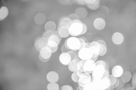Silver Bokeh background ( Blurred background)の写真素材