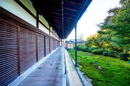 Japanese garden , zen stone and homeのeditorial素材