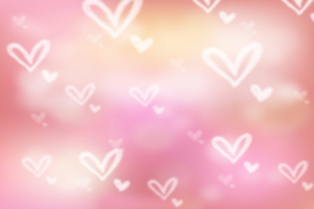 Blurred Valentine Bokeh Background with sparkles and glitter.