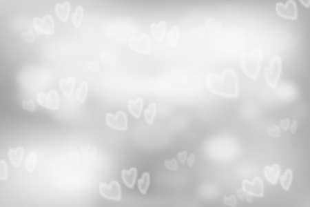Silver Bokeh Background with sparkles and glitter.の写真素材