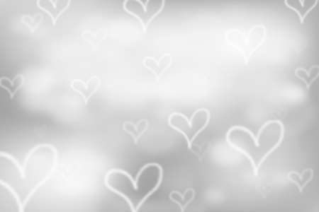 Silver Bokeh Background with sparkles and glitter.の写真素材