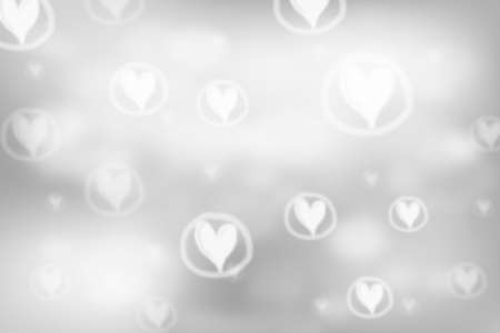 Silver Bokeh Background with sparkles and glitter.の写真素材