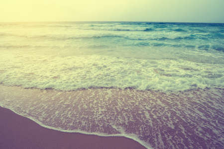 Retro style of Sunlight and sea at phuket,Thailandの写真素材