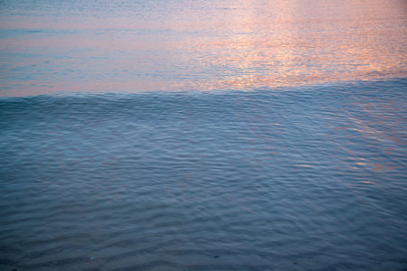 beautiful wave texture at sunset, colorful texture