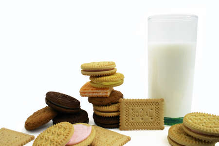 Cookies and Milkの写真素材