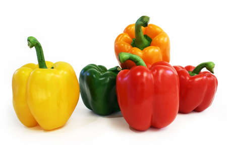 Multicolored Peppersの写真素材