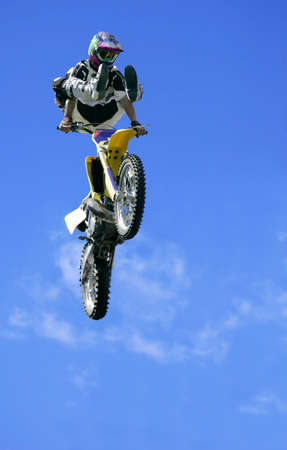 Freestlyle Motorcycle Jumpingの写真素材