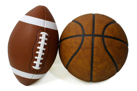 American Football and Basketballの写真素材