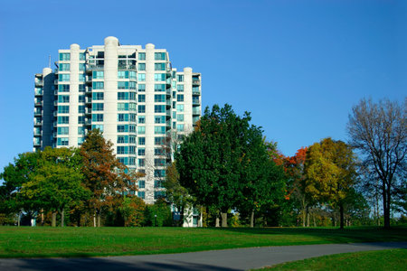 Condos Near the Parkの写真素材