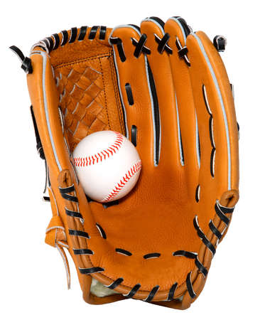 Baseball Glove and Ballの写真素材