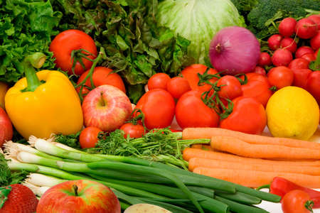 Delicious Vegetables and Fruitsの写真素材
