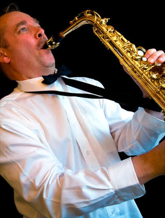 Saxophone Playerの写真素材
