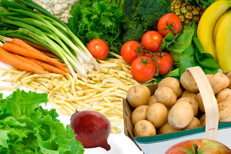 Vegetables and Fruitsの写真素材