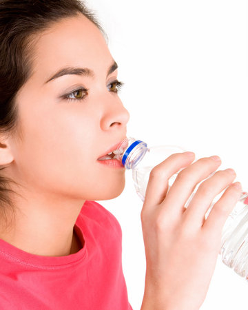 Young Woman Drinking Water